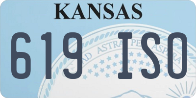 KS license plate 619ISO