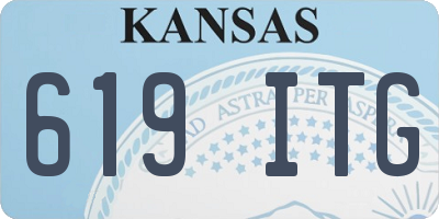 KS license plate 619ITG