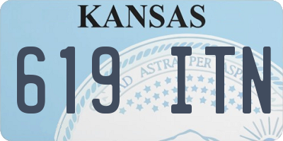 KS license plate 619ITN
