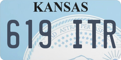 KS license plate 619ITR