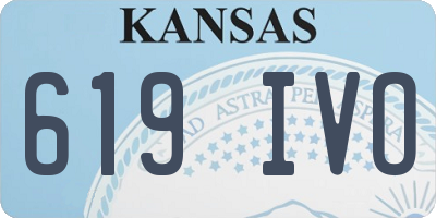 KS license plate 619IVO