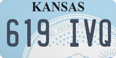 KS license plate 619IVQ