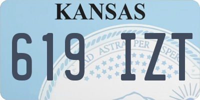 KS license plate 619IZT