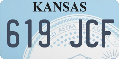 KS license plate 619JCF