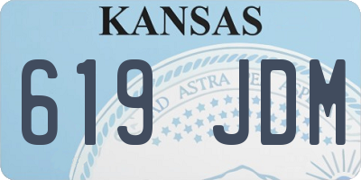 KS license plate 619JDM