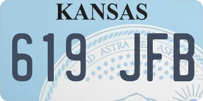 KS license plate 619JFB