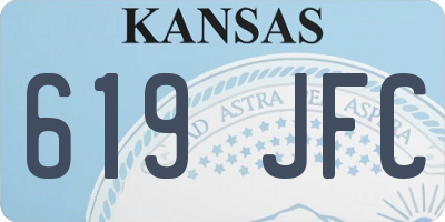 KS license plate 619JFC