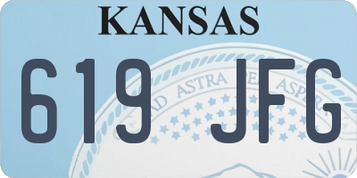 KS license plate 619JFG