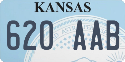 KS license plate 620AAB