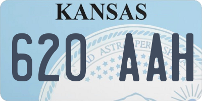 KS license plate 620AAH