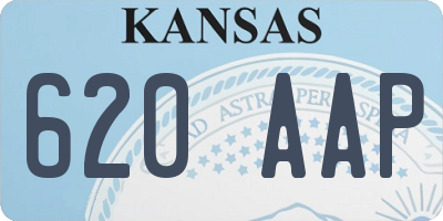KS license plate 620AAP