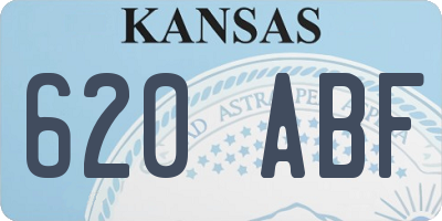 KS license plate 620ABF