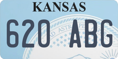 KS license plate 620ABG