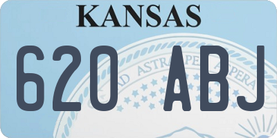 KS license plate 620ABJ