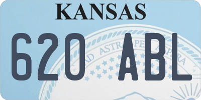 KS license plate 620ABL