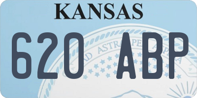 KS license plate 620ABP