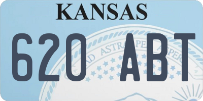 KS license plate 620ABT