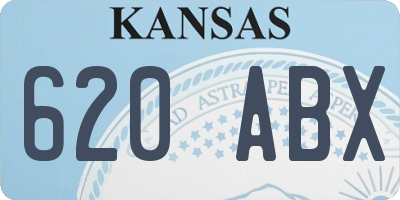 KS license plate 620ABX