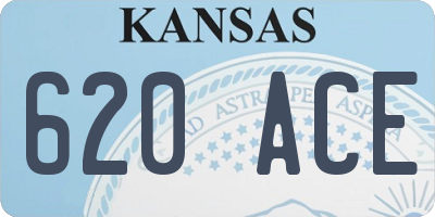 KS license plate 620ACE