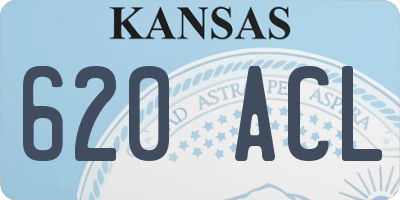 KS license plate 620ACL