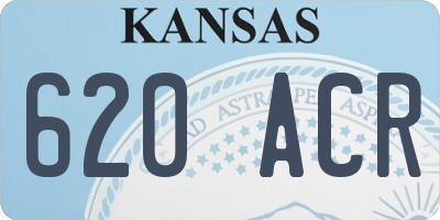 KS license plate 620ACR