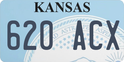 KS license plate 620ACX