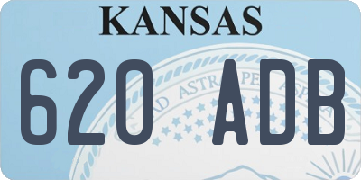 KS license plate 620ADB