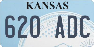 KS license plate 620ADC