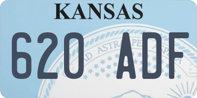 KS license plate 620ADF