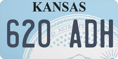 KS license plate 620ADH