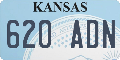 KS license plate 620ADN
