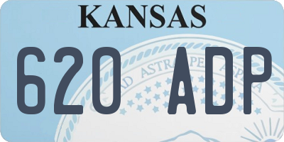 KS license plate 620ADP
