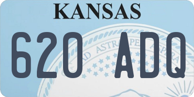 KS license plate 620ADQ