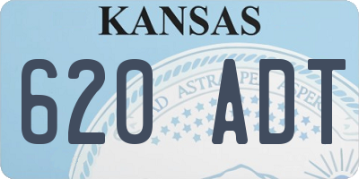 KS license plate 620ADT