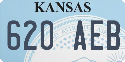 KS license plate 620AEB