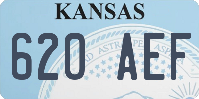 KS license plate 620AEF