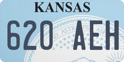 KS license plate 620AEH