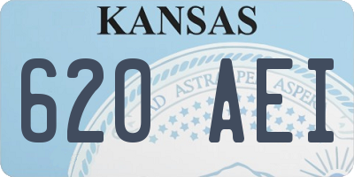 KS license plate 620AEI