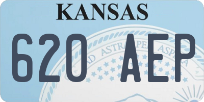 KS license plate 620AEP