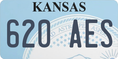 KS license plate 620AES