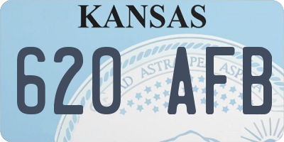 KS license plate 620AFB