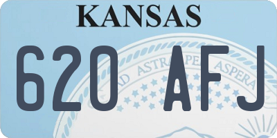 KS license plate 620AFJ