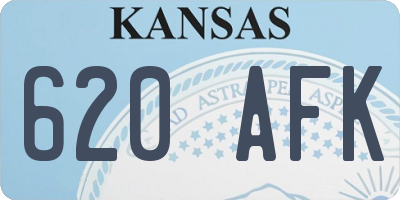 KS license plate 620AFK