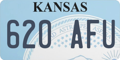 KS license plate 620AFU