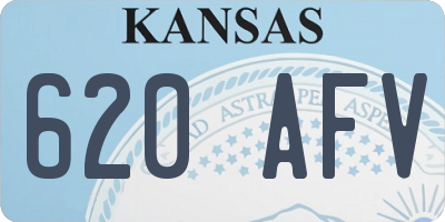 KS license plate 620AFV
