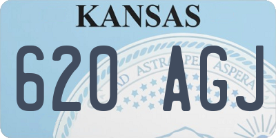 KS license plate 620AGJ
