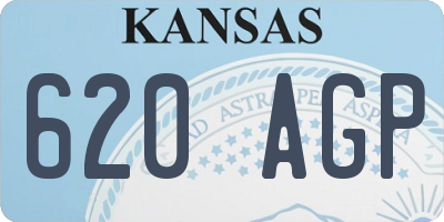 KS license plate 620AGP