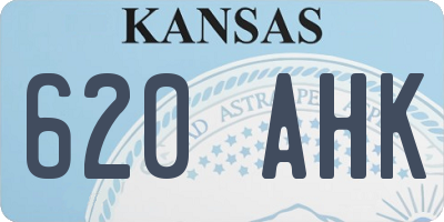 KS license plate 620AHK