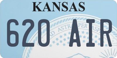 KS license plate 620AIR