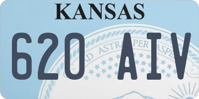 KS license plate 620AIV